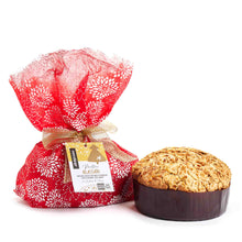 Carica l'immagine nel visualizzatore di Gallery, PANETTONE CON GOCCE DI CIOCCOLATO E UVETTA, RICOPERTO CON GLASSA E ANACARDI