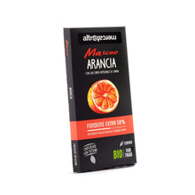 Carica l'immagine nel visualizzatore di Gallery, CIOCCOLATO MASCAO FONDENTE EXTRA CON ARANCIA - BIO | COD. 00000458 | 100 g