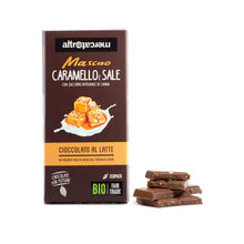 Carica l&#39;immagine nel visualizzatore di Gallery, CIOCCOLATO MASCAO AL LATTE CON CARAMELLO E SALE - BIO | COD. 00001059 | 100 g
