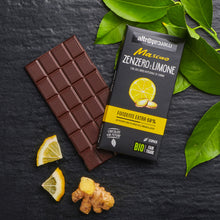 Carica l'immagine nel visualizzatore di Gallery, CIOCCOLATO MASCAO FONDENTE ALLO ZENZERO E LIMONE - BIO | COD. 00001058 | 80 g