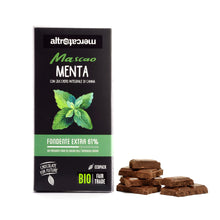 Carica l'immagine nel visualizzatore di Gallery, CIOCCOLATO MASCAO FONDENTE EXTRA ALLA MENTA - BIO | COD. 00000456 | 100 g
