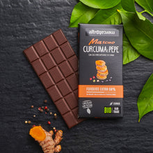 Carica l'immagine nel visualizzatore di Gallery, CIOCCOLATO MASCAO CURCUMA E PEPE - BIO | COD. 00001256 | 100 g