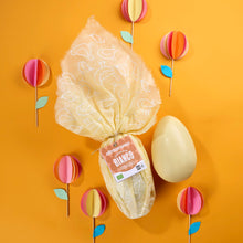 Carica l'immagine nel visualizzatore di Gallery, Uovo di cioccolato bianco - BIO - 200g COD. 8092
