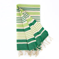 Telo mare Bandy verde 100×200