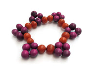 Bracciale Carmen fucsia/mandarino