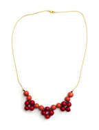 Collana Carmen fucsia/mandarino