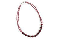 Collana SFERE in metallo vetro e perline
