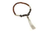 Bracciale BEADS in osso e nappina