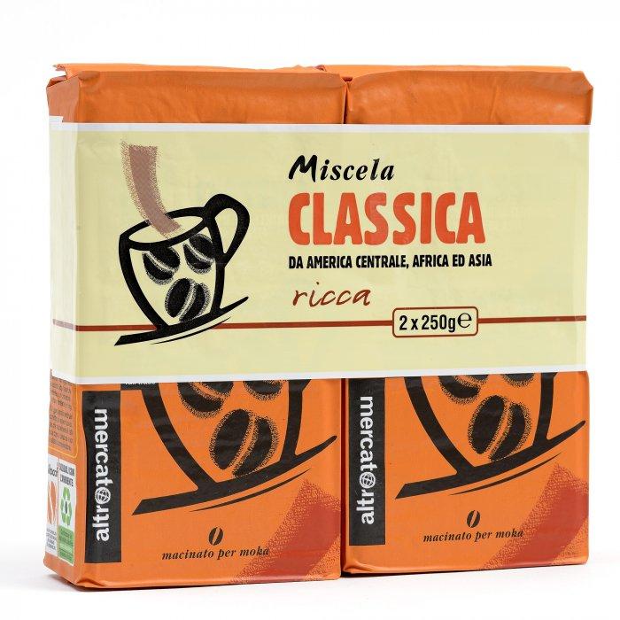 CAFFÈ MISCELA CLASSICA BIPACK MACINATO MOKA | COD. 00000936 | 2x250 g